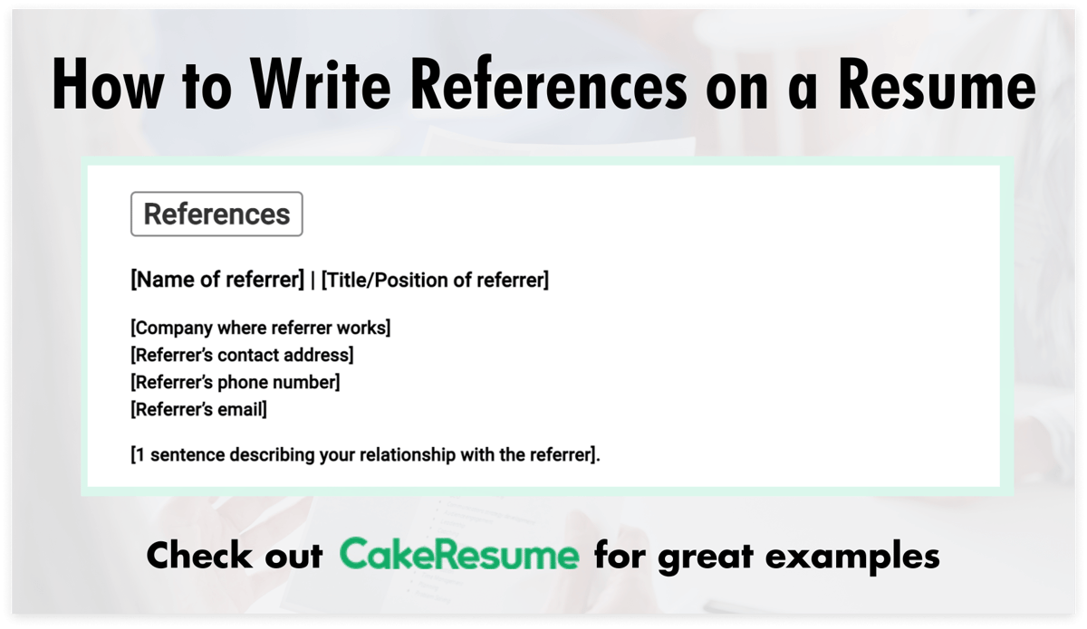 references-on-resume