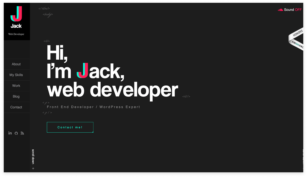 Web Developer Portfolio by Jack Jeznach