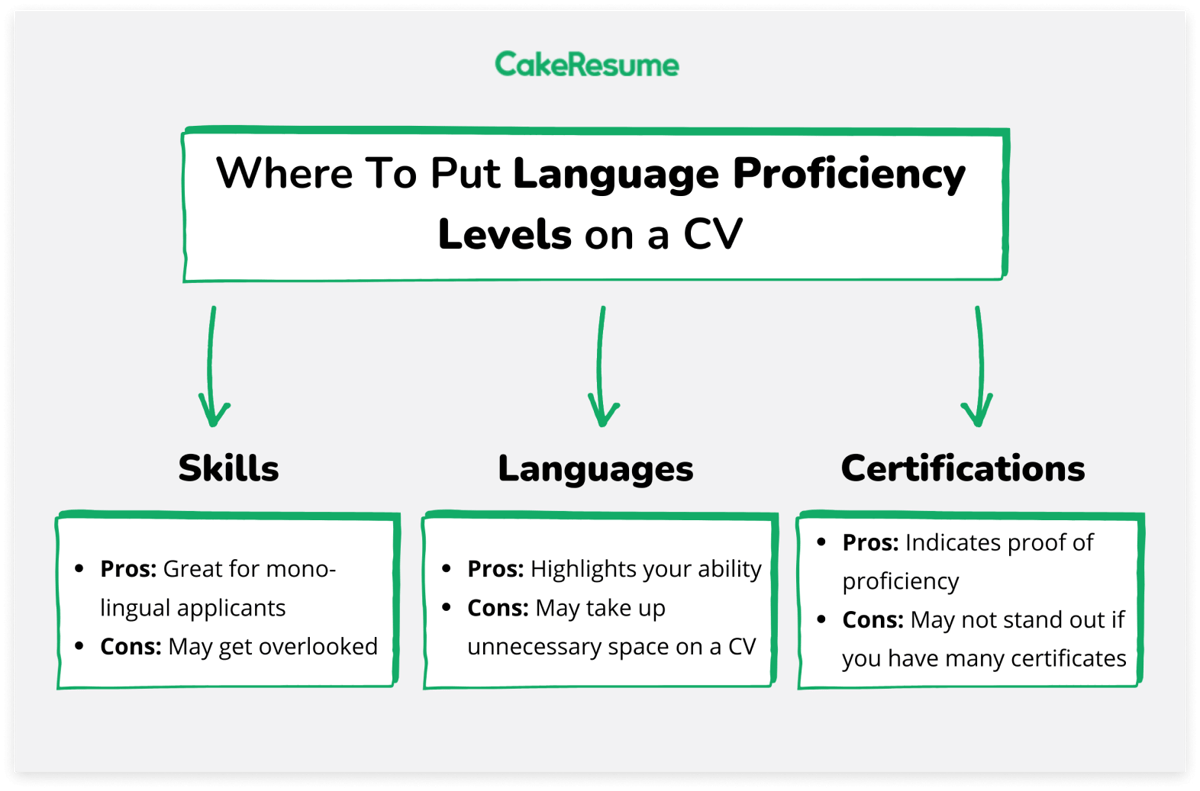 Language Proficiency Levels on a CV