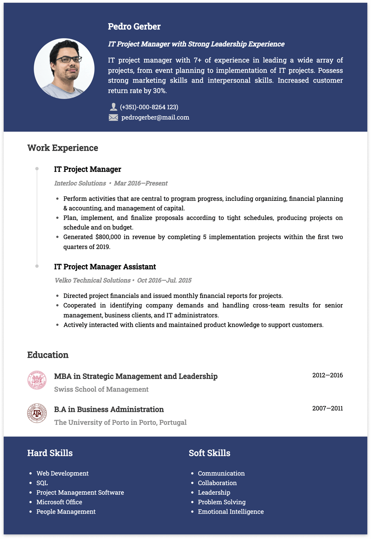 it-project-manager-resume