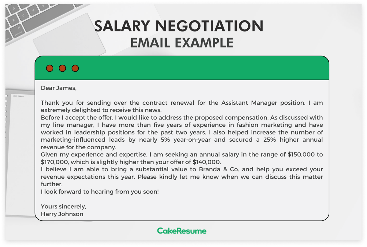 salary negotiation email sample