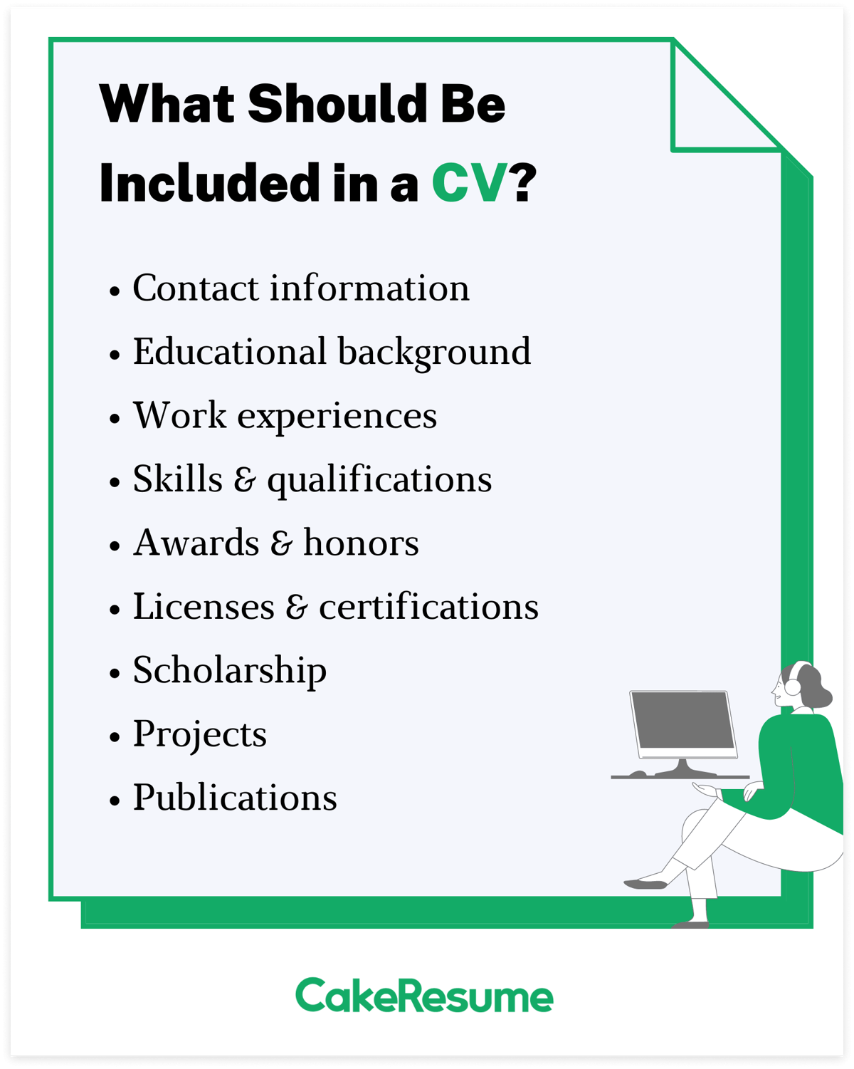 What to include in CV