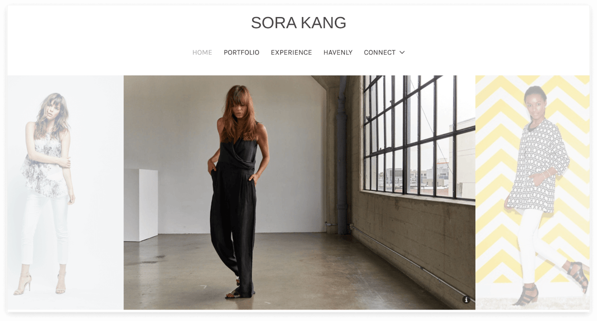 Fashion design portfolio by Sora Kang