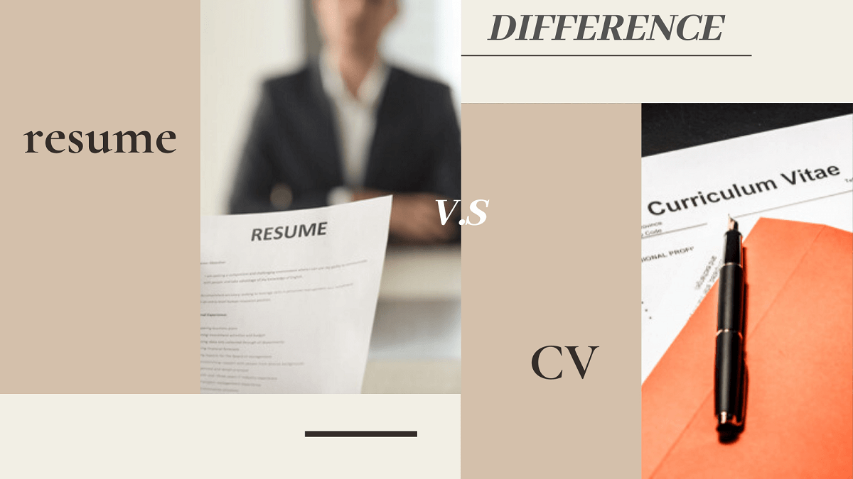 difference between resume and CV